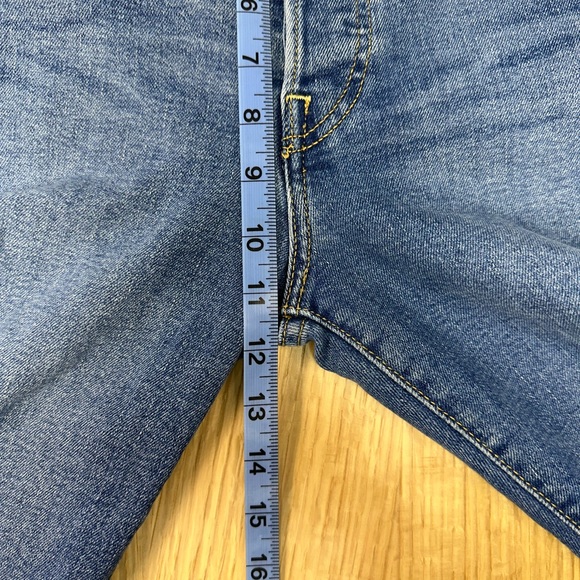 Levi's Ribcage Straight Ankle Jeans, Medium Blue Wash, Size 25 X 27 - Picture 10 of 12